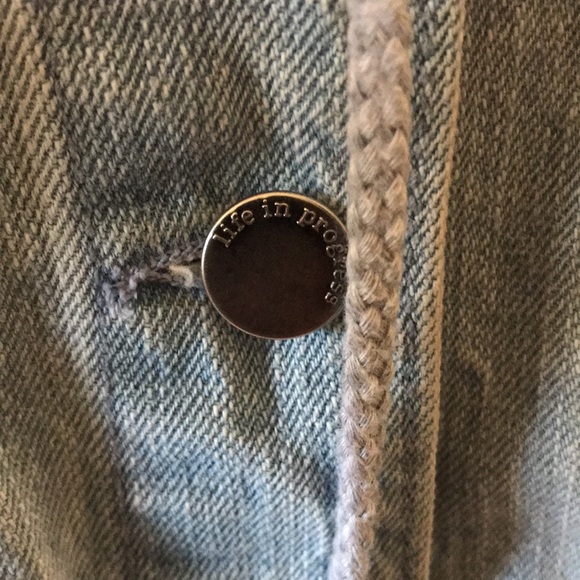 Forever 21 life in progress jean and sweat hooded jacket US medium 💕 - Picture 4 of 9